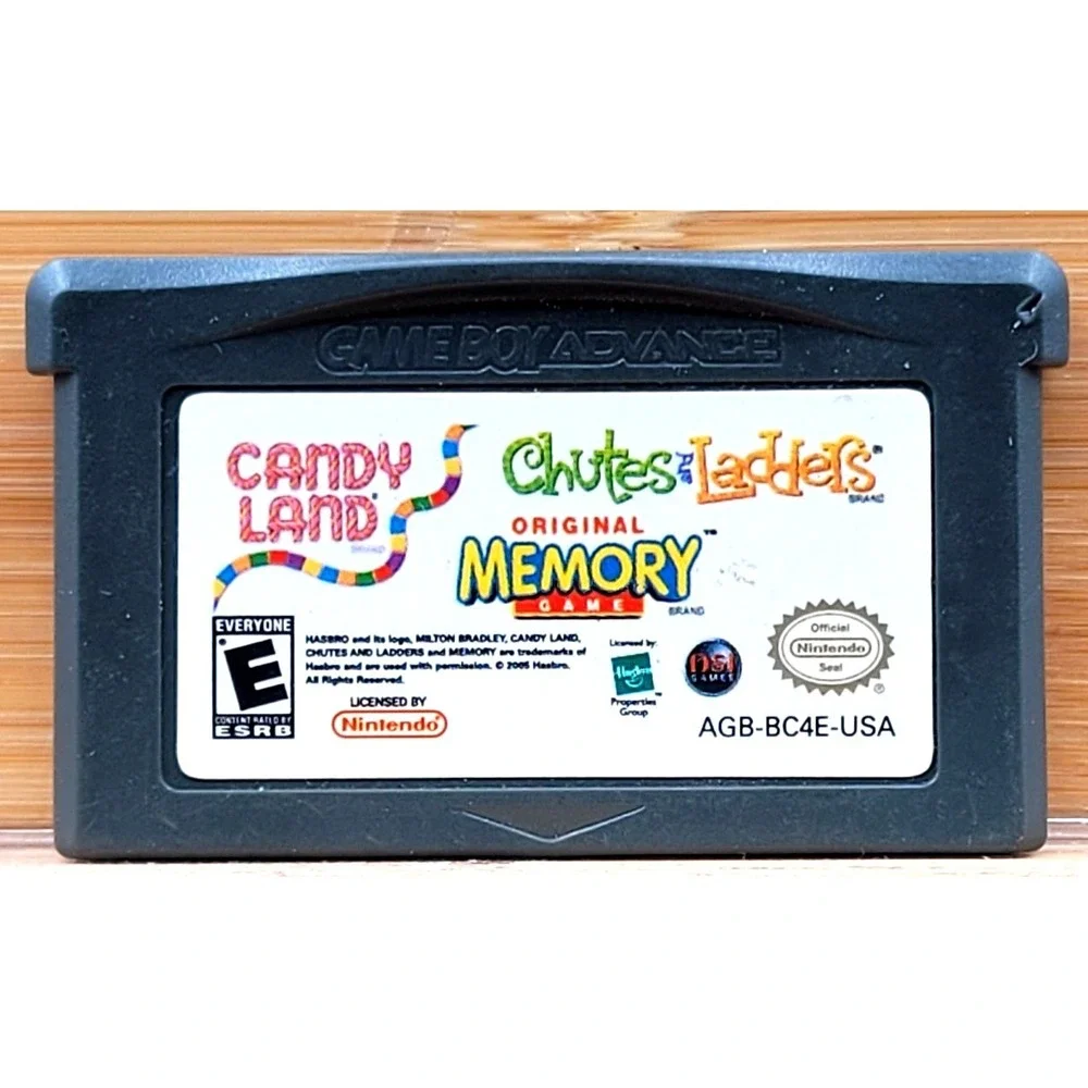 Candy Land/Chutes and Ladders/Memory (Nintendo Game Boy Advance, 2005) Cart Only